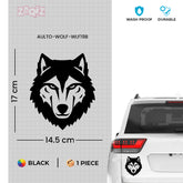 Wild Wolf Car Decal for Free Spirits